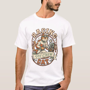 Racing Pit Crew Kat Racing Pit Crew Kat Vintage Ve T-shirt