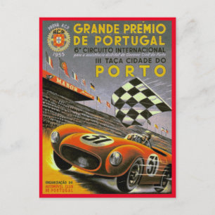  RACING - PORTUGAL GRAND PRIX 1955 BRIEFKAART