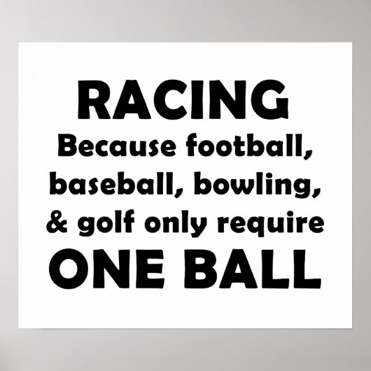 Racing Poster (Voorkant)