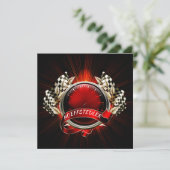 Racing Race Car Event Invitation (Debout devant)