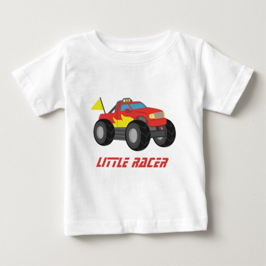 Racing Red Monster Truck, voor Baby Boys (Voorkant)