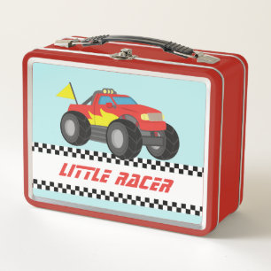 Racing Rode Monster Truck Jongens Gepersonaliseerd