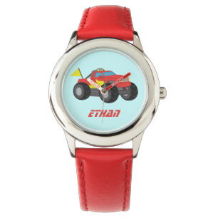 Racing Rode Monstertruck, voor Jongens Horloge
