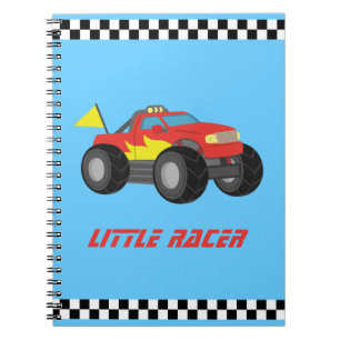 Racing Rode Monstertruck, voor Racende Jongens Notitieboek