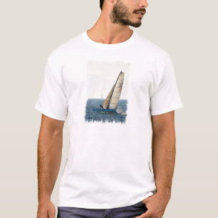 Racing Sailboat Mannen T-Shirt