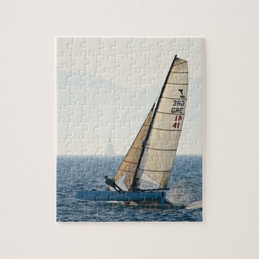 Racing Sailboat Puzzle Legpuzzel (Verticaal)