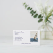 Racing Sailboat Visitekaartje (Staand voorkant)