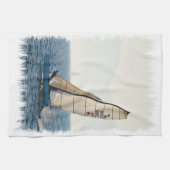 Racing Sailboot Kitchen Towel Theedoek (Horizontaal)