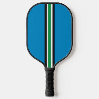 Racing Stripes Blauw Pickleball Paddle