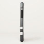 Racing Stripes White Grayish Blue Case-Mate iPhone Case (Achterkant/links)