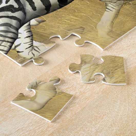 "Racing Stripes" Zebra Jigsaw Puzzle (Côté)