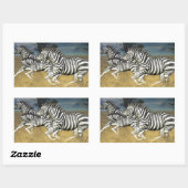 Racing Stripes - Zebra Rechthoekige Sticker (Vel)
