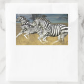 Racing Stripes - Zebra Rechthoekige Sticker (Tas)