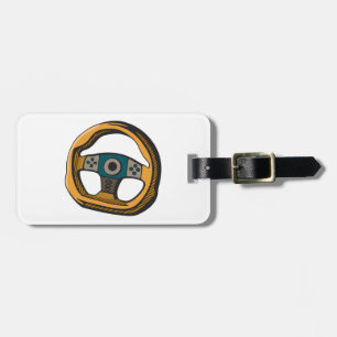 Racing Stuurwiel Controller Gamer Bagagelabel