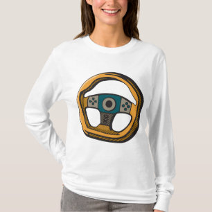 Racing Stuurwiel Controller Gamer T-shirt