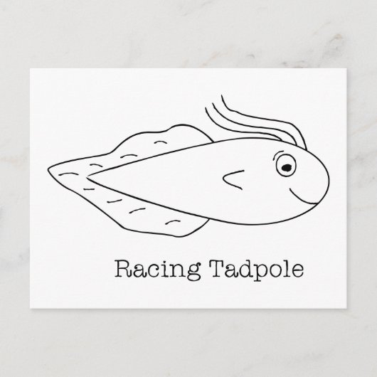 Racing Tadpole Briefkaart (Voorkant)