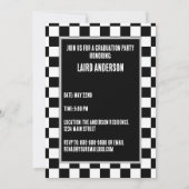 Racing Thème Graduation Invitation (Dos)