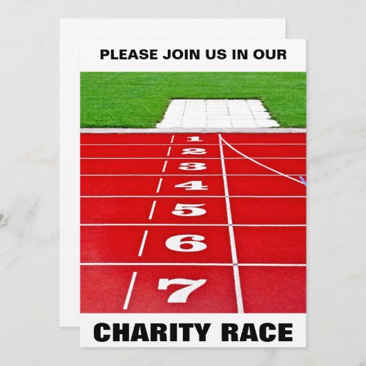 Racing Track Charity Invitation (Devant / Derrière)