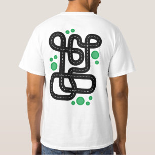 Racing Track Kinder auto Playmat Pap Fathers Day B T-shirt