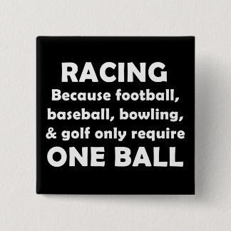 Racing Vierkante Button 5,1 Cm
