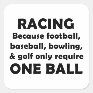 Racing Vierkante Sticker
