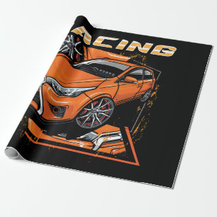 Racingwagen _ Motor (101) Cadeaupapier