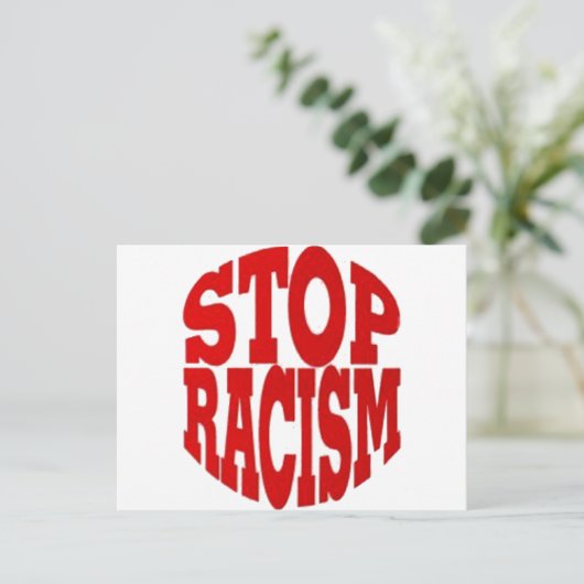 RACISM BRIEFKAART (Staand voorkant)