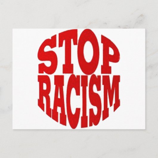 RACISM BRIEFKAART (Voorkant)
