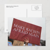 Racisten opnieuw bang maken Briefkaart (Voorkant / Achterkant)