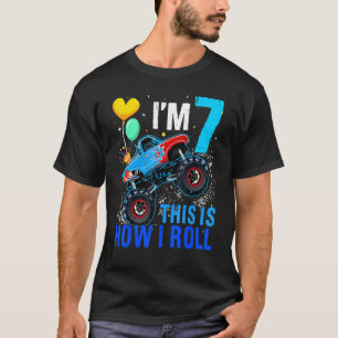 Racistische 7e verjaardag Boy Blaze Car 7 jaar oud T-shirt