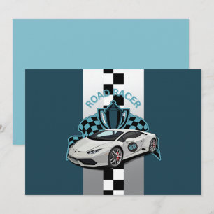 Racistische, groene, zwarte en witte verjaardag kaart