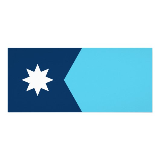 Rack Card with Flag of Minnesota Reclamekaart (Achterkant)