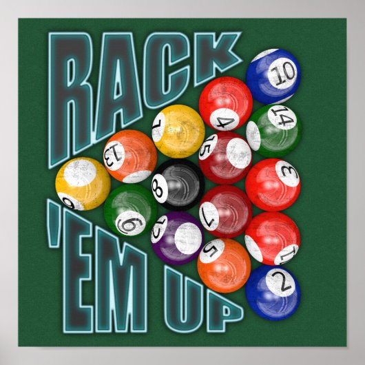 Rack Em Up Poster (Voorkant)