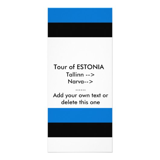 Rack Kaart met vlag van Estland (Voorkant)