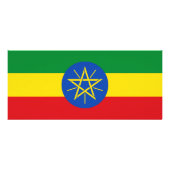 Rack Kaart met vlag van Ethiopië (Achterkant)