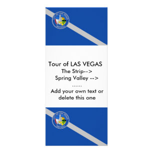 Rack Kaart met Vlag van Las Vegas, Verenigde State