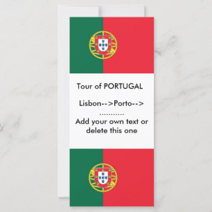 Rack Kaart met vlag van Portugal