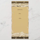 Rack Menu Kaart Gold Brown Floral (Achterkant)