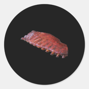 Rack met BBQ-ribben Ronde Sticker