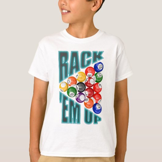 Rack-up Billiards T-shirt (Voorkant)