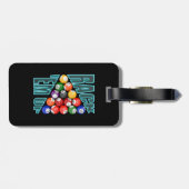 Rack'em Up Biljart Bagagelabel (Achterkant horizontaal)