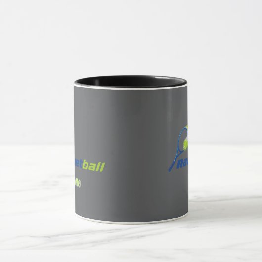 Racket Ball Logo Mug – Sporty Energy Cup (Centre)