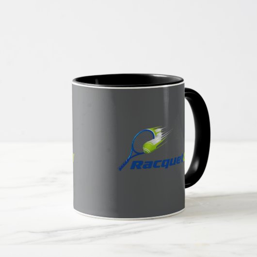 Racket Ball Logo Mug – Sporty Energy Cup (Devant droit)