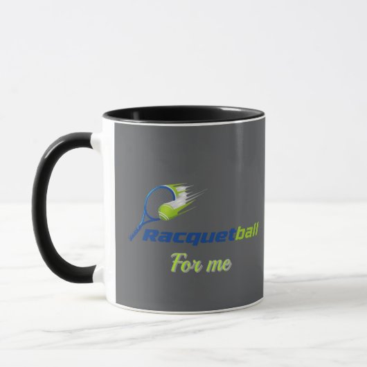 Racket Ball Logo Mug – Sporty Energy Cup Mok (Links)