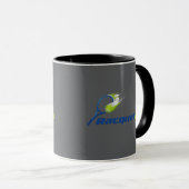 Racket Ball Logo Mug – Sporty Energy Cup Mok (Voorkant rechts)
