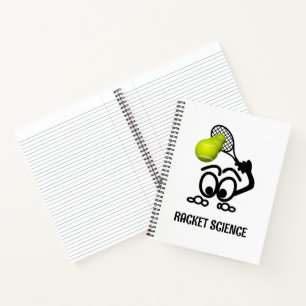 Racket Science Funny Tennis Player Notitieboek