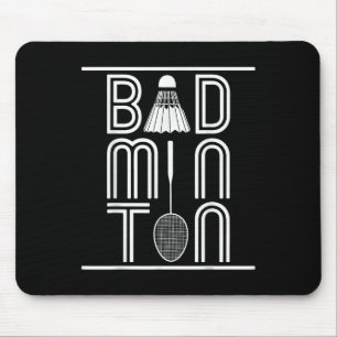 Racket Smash Shuttle Speler Badminton Muismat