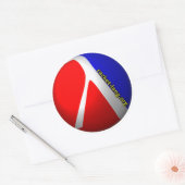 Racket Sticker met URL (Envelop)