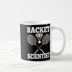 Racket wetenschapper Funny Badminton Koffiemok
