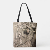 Rackham Alice Gerestaureerd  Wonderland Art Tas (Achterkant)